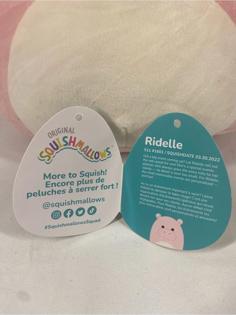 Squishmallows adorable hippo